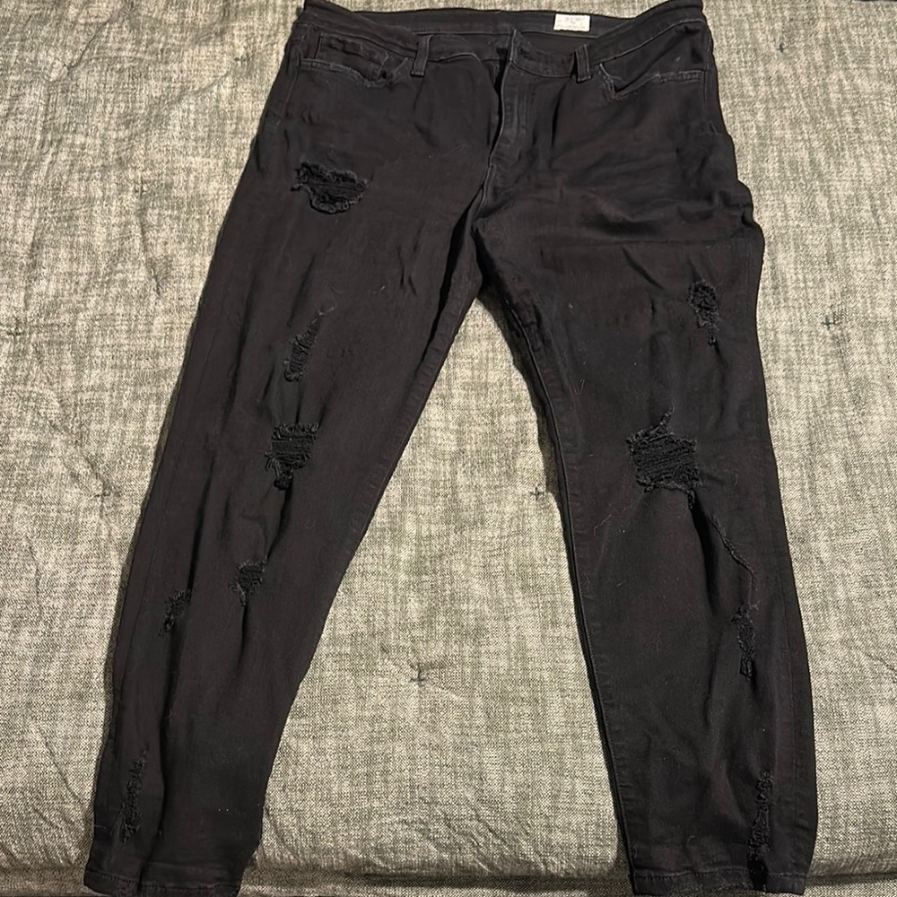 Bridge by Gly Distressed Black Jeans